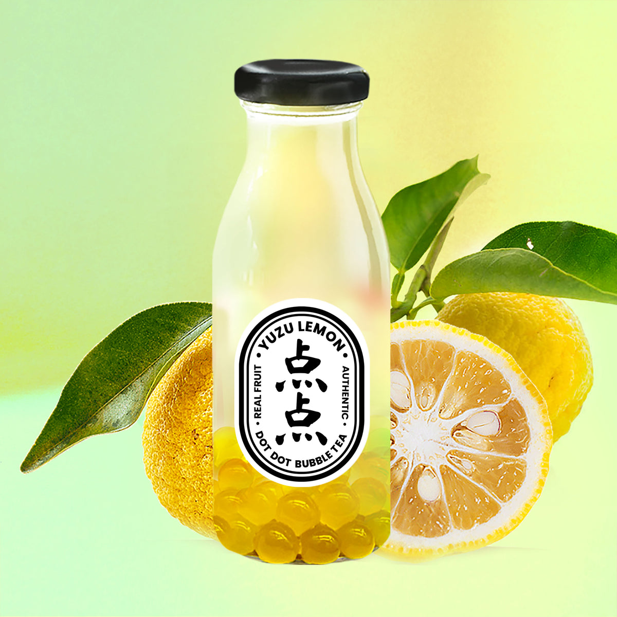 Dot Dot Tea Yuzu Lemon Bubble Tea 250ML | Hiko Drinks